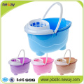 Squeeze Plastic Mop Bucket Wringer with Wheels